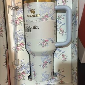 Stanley Gold and Floral Tumbler 40ounce love shack fancy